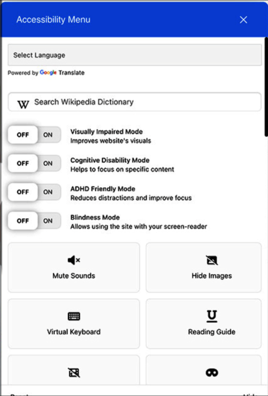ADA Compliance Features